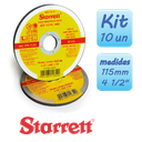 Ver imagem 1 de Kit 10 Disco Corte Aço Inox 115mm X 1mm Dac115-14