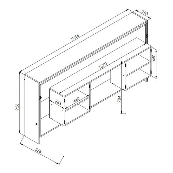 Cama Articulável Horizontal Solteiro com Mesa Art In Móveis - 3