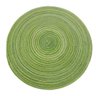Kit com 3 Peças Jogo Americano Redondo Mesa Jantar Descanso Prato Sousplat Marrom Verde - 2