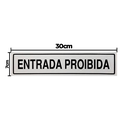 Ver imagem 2 de Combo 3 Placas De Sinalização Entrada Proibida 30x7 Acesso - B-519 F9e