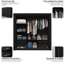 Ver imagem 6 de Guarda-Roupa Casal 3 Portas com 4 Gavetas 100% MDF Roma Yescasa