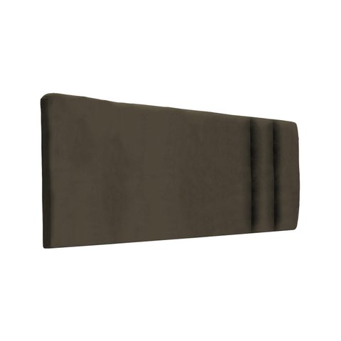 Cabeceira Módulos Estofada para Cama Luxo Clean Suede Rbl:solteiro Painel/marrom