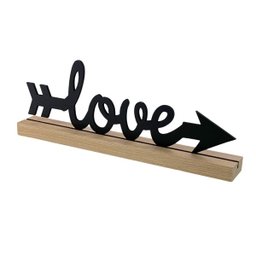 Enfeite de Mesa Palavra Love Letreiro para Decoração Quarto Sala Rack Painel - 2