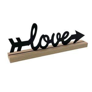 Enfeite de Mesa Palavra Love Letreiro para Decoração Quarto Sala Rack Painel