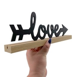 Enfeite de Mesa Palavra Love Letreiro para Decoração Quarto Sala Rack Painel - 8
