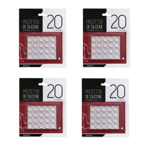 Protetor de Silicone Gota Adesivo Multiuso Anti Impacto Proteção Móveis Vidro 80 Unids