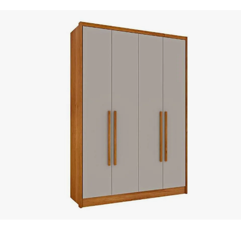 Guarda Roupa Dinamarca 4 Portas 2 Gavetas - Tcil Móveis