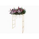 Ver imagem 6 de Kit Gazebo + Esteira de Palha Taboa para Decorar Jardins com Flores, 200cm Portátil e Desmontável