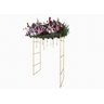 Kit Gazebo + Esteira de Palha Taboa para Decorar Jardins com Flores, 200cm Portátil e Desmontável - 5