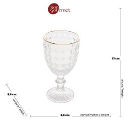 Conjunto De Taças Bon Gourmet Roman Incolor 6 peças 345Ml - 5