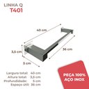 Ver imagem 5 de Porta Toalha Inox 304 Vinci, Toalheiro Inox 40cm, Banheiro