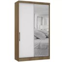 Ver imagem 1 de Guarda-roupa Modulado 134,5cm com Espelho 2 Portas de Correr 3 Gavetas Paris Luciane