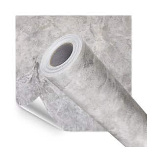 Papel de Parede Adesivo Lavavel Marmore Botticino Cinza