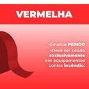 Ver imagem 2 de Fita Demarcação Pvc 100mm X 30m Sinalização Cores Variedades Vermelha