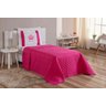 KIT COLCHA CAMA SOLTEIRO MENINA E MENINO COBRE LEITO KIDS INFANTIL MODERNA 02 PECAS: PRINCESA PINK - 1