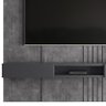Painel Ripado 190cm Para TV 75 Polegadas Bless 1.9 Lukaliam Cimento Queimado - 4