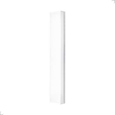 Luminária de Sobrepor Flat Led 6000k Luz Fria 18w 59cm Branco Bivolt