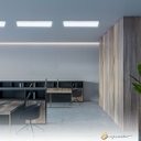 Ver imagem 3 de Luminária de Sobrepor Flat Led 6000k Luz Fria 18w 59cm Branco Bivolt