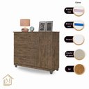 Ver imagem 4 de Comoda Prata Cor:canela Off White Mizza Decor - Armário para Quarto