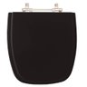 Assento Sanitário Poliéster Like Preto para Vaso Celite - 1