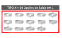 Ver imagem 2 de KIT 5 condulete múltiplo tipo X (bitola 3/4)