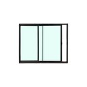 Ver imagem 1 de Janela de Correr 2 Folhas de Alumínio Preto 100x150