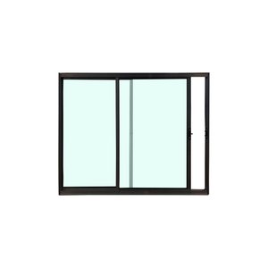 Janela de Correr 2 Folhas de Alumínio Preto 100x150