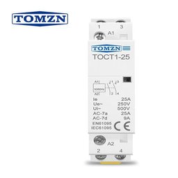 Contator Modular 25a 2 Polos na Tomzn Toct1-25 110v - 2