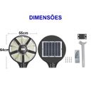 Ver imagem 4 de Luminária Solar Ovini 360 Graus 400w Gigante Placa Led Sensor Ilumina Ovini Holofote Jardim Casa