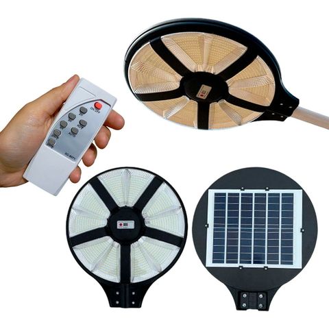 Luminária Solar Ovini 360 Graus 400w Gigante Placa Led Sensor Ilumina Ovini Holofote Jardim Casa