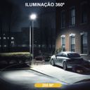 Ver imagem 7 de Luminária Solar Ovini 360 Graus 400w Gigante Placa Led Sensor Ilumina Ovini Holofote Jardim Casa