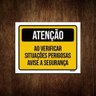 Kit 5 Placas Atenção Situações Perigosas Avise Segurança - 1