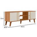 Ver imagem 3 de Rack 136 cm 2 Portas para TV Ate 55 Polegadas Molly Ptl:Nature Off White