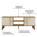 Ver imagem 5 de Rack 136 cm 2 Portas para TV Ate 55 Polegadas Molly Ptl:Nature Off White