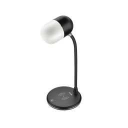Luminária de Mesa Led Lumi Play 3 em 1 Carregador de Celular por Indução e Caixa de Som Preta - 48lu - 1