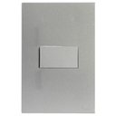 Ver imagem 1 de Conjunto Interruptor Paralelo Horizontal 4x2 - Recta Prata Satin Fosco - Brs11997-0pr