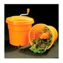 Ver imagem 4 de Secador de Saladas e Verduras Centrífuga Manual Profissional Grande Laranja 20 Litros Zahav Zap5014