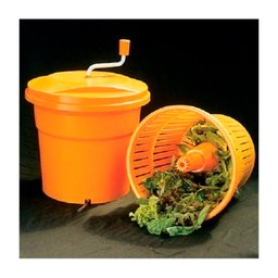 Secador de Saladas e Verduras Centrífuga Manual Profissional Grande Laranja 20 Litros Zahav Zap5014 - 4