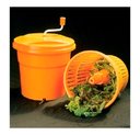 Ver imagem 4 de Secador de Saladas e Verduras Centrífuga Manual Profissional Grande Laranja 20 Litros Zahav Zap5014