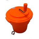 Ver imagem 1 de Secador de Saladas e Verduras Centrífuga Manual Profissional Grande Laranja 20 Litros Zahav Zap5014