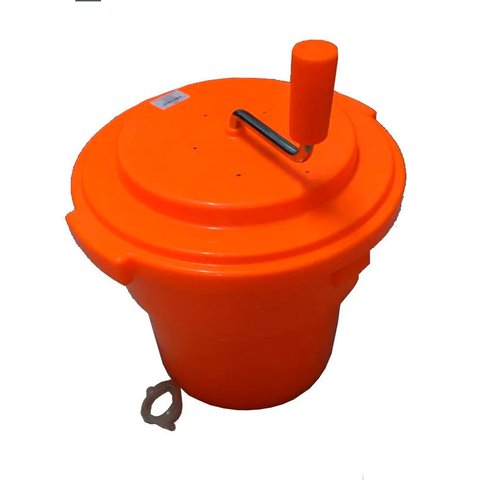 Secador de Saladas e Verduras Centrífuga Manual Profissional Grande Laranja 20 Litros Zahav Zap5014