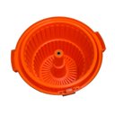 Ver imagem 2 de Secador de Saladas e Verduras Centrífuga Manual Profissional Grande Laranja 20 Litros Zahav Zap5014