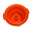 Ver imagem 2 de Secador de Saladas e Verduras Centrífuga Manual Profissional Grande Laranja 20 Litros Zahav Zap5014