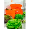 Ver imagem 3 de Secador de Saladas e Verduras Centrífuga Manual Profissional Grande Laranja 20 Litros Zahav Zap5014