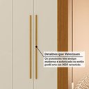 Ver imagem 6 de Guarda-Roupa Casal Paolla 6 Portas 2 Gavetas Cinamomo/Off White - ACP Móveis