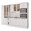 Ver imagem 2 de Armário de Cozinha Completa com Balcão Milla Living Live Carraro Branco