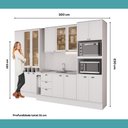 Ver imagem 7 de Armário de Cozinha Completa com Balcão Milla Living Live Carraro Branco