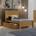 Ver imagem 3 de Cama Solteiro Primícia Plus e Box C/ 2 Gavetas D'Doro Móveis - Cinamomo D'Doro Móveis