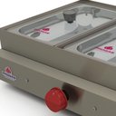 Ver imagem 2 de Molheira 2 Cubas a Gás Progás com Visor de Vidro Pr-02g