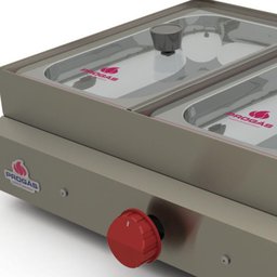 Molheira 2 Cubas a Gás Progás com Visor de Vidro Pr-02g - 2